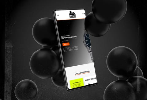 Black Suit Competition website created by EMBARK
